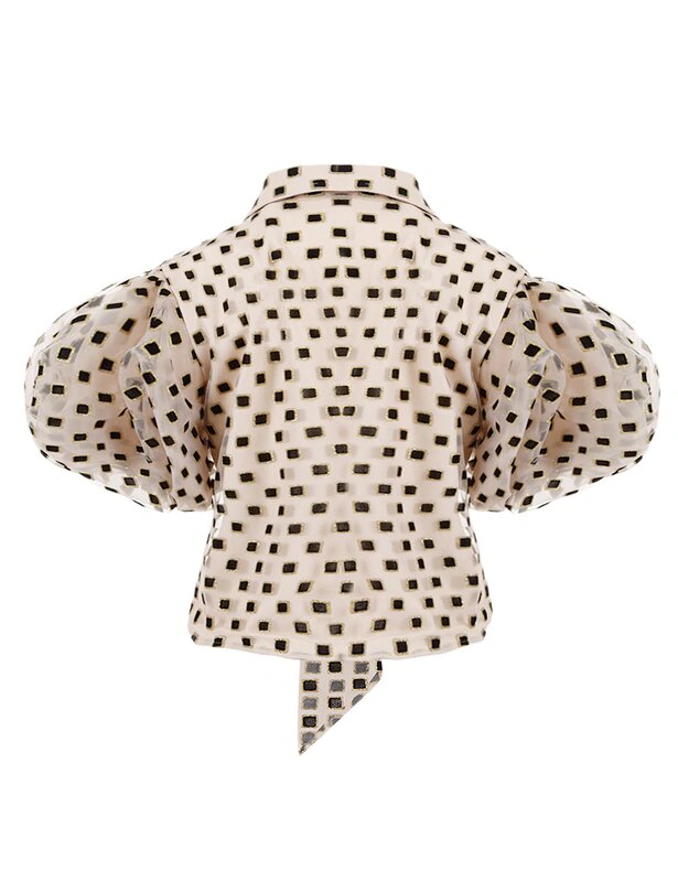 Geometric flog print shirt
