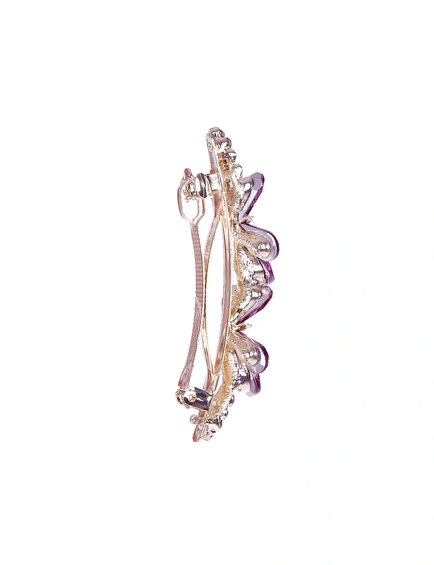 ヘアアクセサリー JUNON-LOVE Lilac Butterfly Crystal Hair Clip for Girls | Junona | JunonaStore
