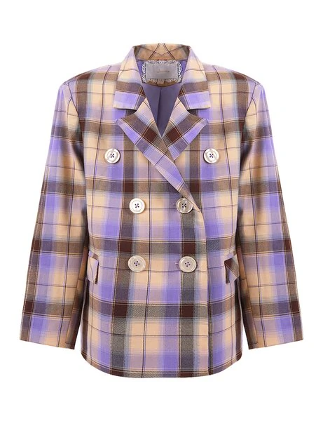 Tartan boyfriend blazer